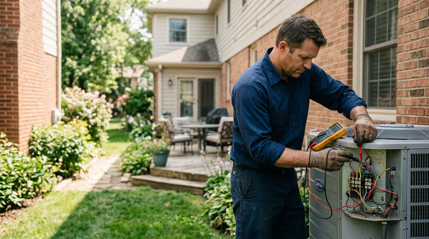 HVAC technician working near Lake Lillian, MN
